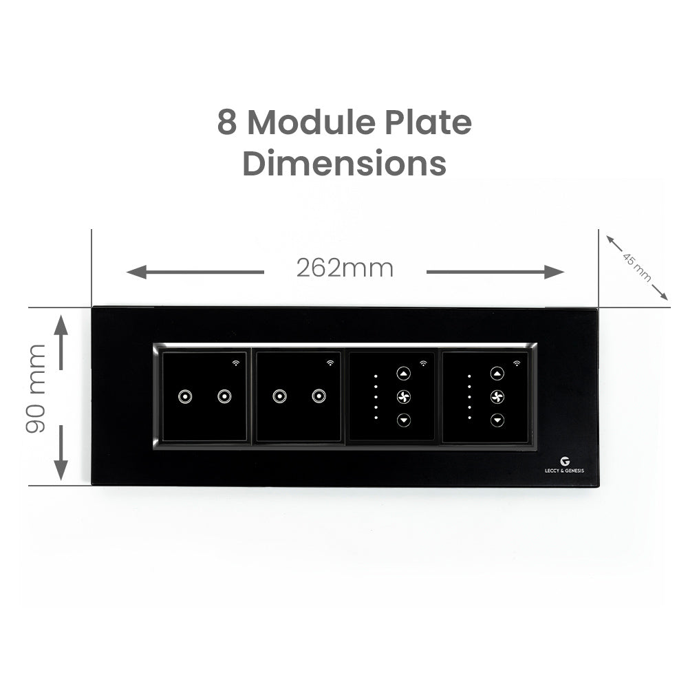 Buy Online Leccy & Genesis 8 Modular Smart Touch Switch Plate – Leccy ...