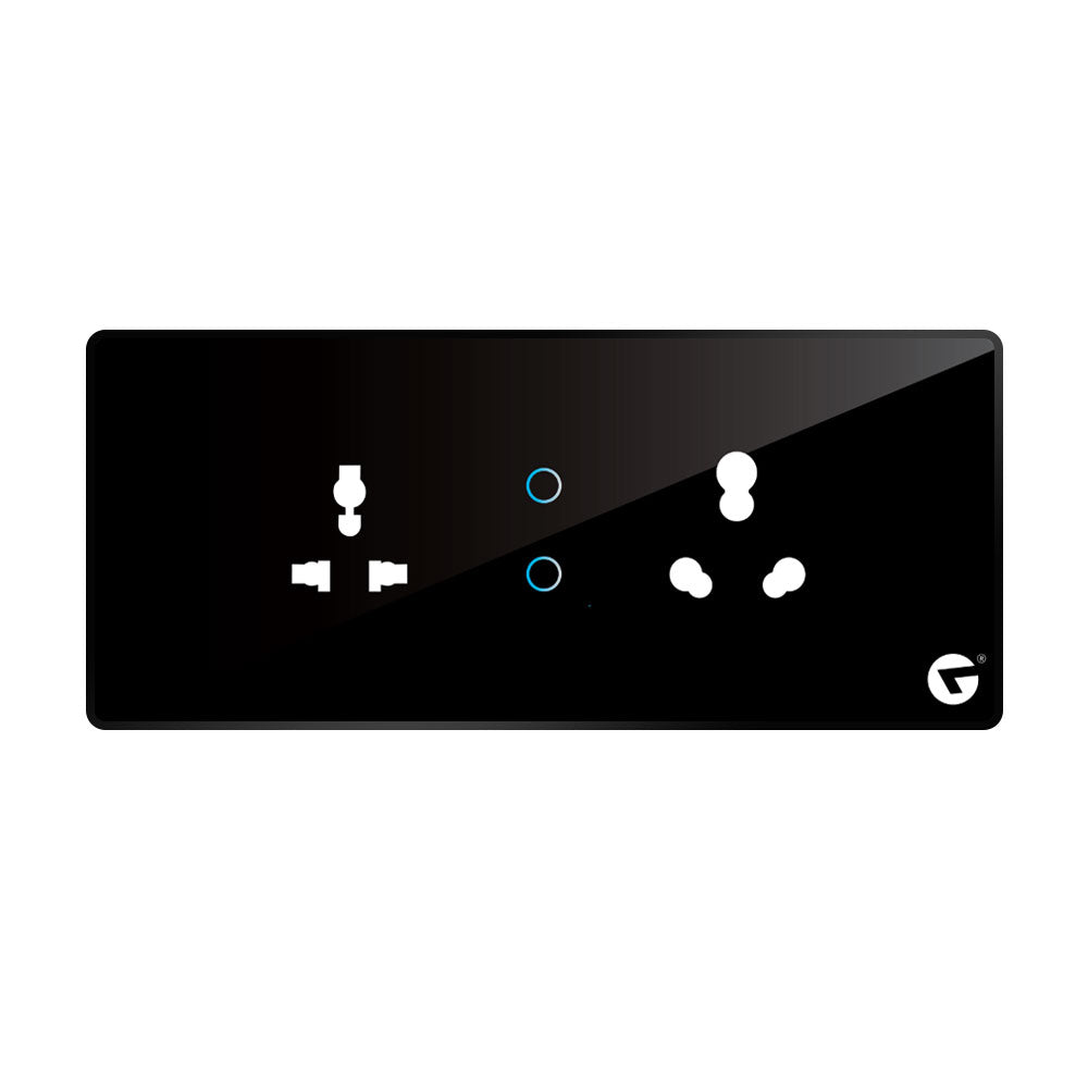 L&G 6M Smart Voice-Controlled Switch Panel (2 Switch + 2 Socket) For Fully Customization - Call 818181-0654