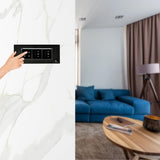 L&G 6 Modular Smart Switch Panel, Smart Fan Regulator, Wifi Smart Switch Board |  Smart Technology and German Expertise (Size: 6M- 220 x 90 x 45 mm)