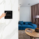 L&G 8M Smart Touch Switch Board, Smart Fan Regulator | Designed using the latest German Technology (Size: 8M Square- 154 x 160 x 45 mm)