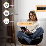 L&G 8M Smart Touch Switch Board | WiFi Switch & Touch Panel | Alexa & Google Compatible (Size: 8M Horizontal – 250 x 95 x 45 mm)
