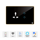 L&G 4M Smart Wi-FI Switch Panel (2 Switch + 1 Socket - 10 Amp) For Fully Customization - Call 818181-0654