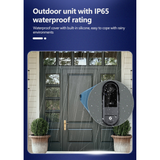 L&G Wireless Video Doorbell with Screen – HD Camera | Night Vision | Two-Way Audio |  Waterproof Doorbell