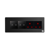 L&G 8M Smart Switch Board | WiFi Smart Touch Panel | Alexa & Google Compatible (Size: 8M Horizontal – 250 x 95 x 45 mm)