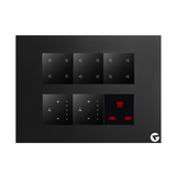 L&G 12M Smart Switch Board (12 Switches + 2 Fan Controllers + 1 Socket) | Alexa Compatible | Designed using the latest German Technology | Smart Touch Switch for Home
