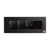 L&G 8M Smart Switch Panel | WiFi Touch Switch Board | Alexa & Google Compatible (Size: 8M Horizontal – 250 x 95 x 45 mm