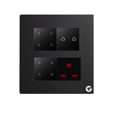 L&G 8M WiFi Smart Switch Board | Square Smart Touch Switch with Alexa & Google