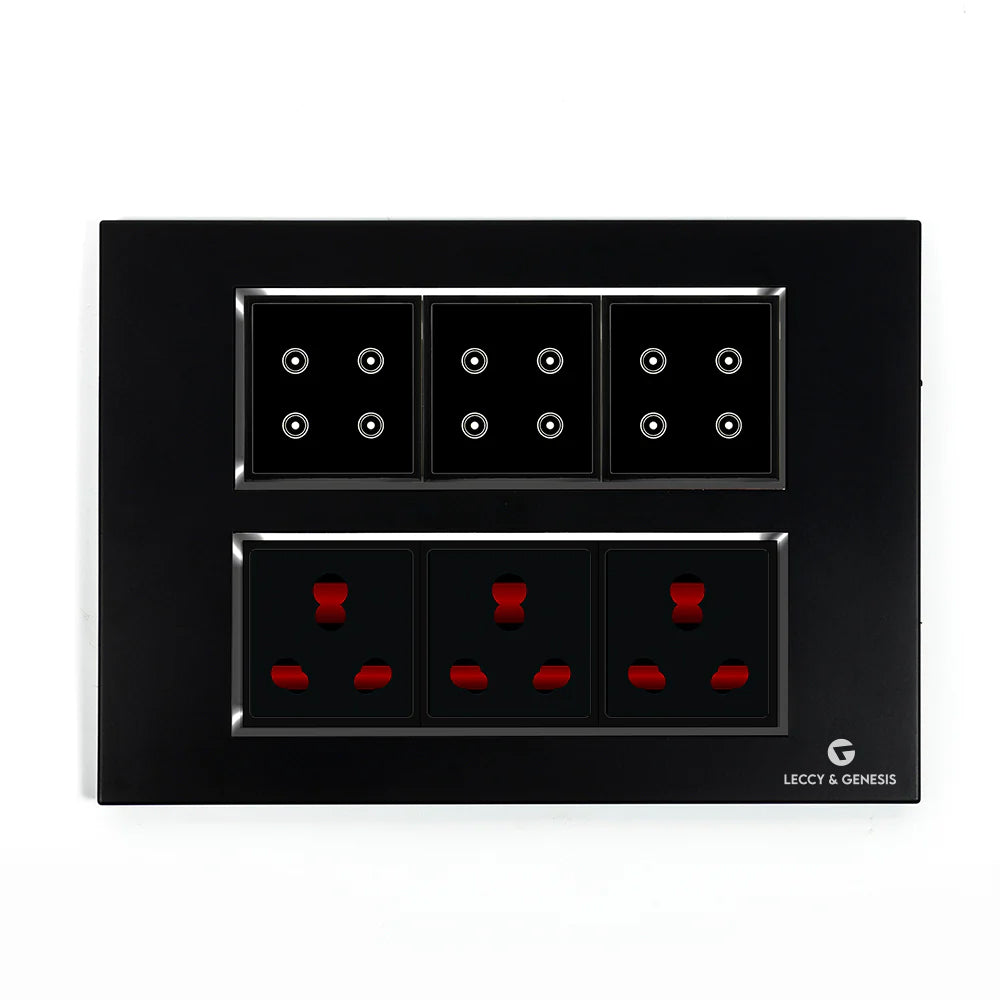 12 module switch board | Smart Touch Switch Panel – Leccy and Genesis