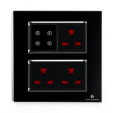 Buy 8M Smart Touch Switch Board | German Technology with Indian Standards | Compatible with Alexa & Ok Google ( (Size: 8M Square- 154 x 160 x 45 mm)