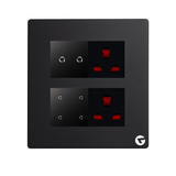 L&G 8M WiFi Smart Switch Panel with 16A Smart Switch | Compatible with Alexa, Google & Siri (Size: 8M Square – 155 x 165 x 45 mm)