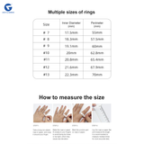 L&G Smart Ring | 7+ Day Battery | Sleep, Fitness, Nutrition, Stress | Track Steps, VO2 Max | Smart Ring for Men & Women | Stainless Steel Glossy