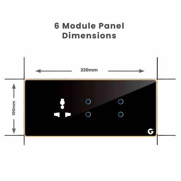 6M Smart Energy-Efficient Switch Panel | Smart Switch Panel – Leccy and ...