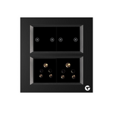 L&G 8 Modular Smart Switch Board, Smart Touch Switch | Smart Technology and German Expertise (Size: 8M Square- 154 x 160 x 45 mm)