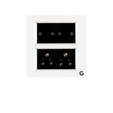 L&G 8 Modular Smart Switch Board, Smart Touch Switch | Smart Technology and German Expertise (Size: 8M Square- 154 x 160 x 45 mm)