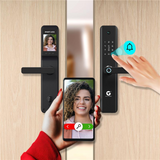 L&G Smart Door Lock with Camera & Doorbell | 6 In 1 Unlocking Features | Intercom feature Seamlessly Communicate With Visitors