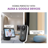L&G Wireless Video Doorbell with Charging Adapter, 2-Way Communication, Free Chime with 50 Ringtones | German technology meets Indian Standards