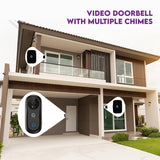 L&G Video Doorbell V2 with Extra Chime |  2-Way Communication | German Technology meets Indian Standards | Colored Night Vision | Free Chime with 50 Ringtones
